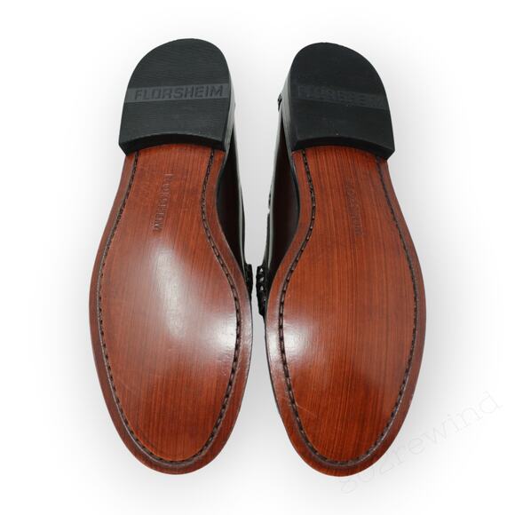 Florsheim Men 10B Berkley Moc Toe Penny Loafer Burgundy Narrow Brown NEW 17058 main image 9